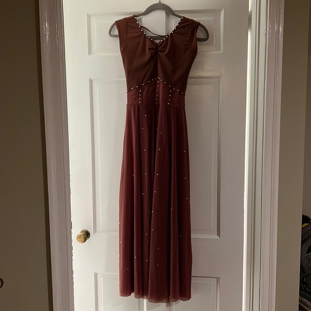 Weissman nude blush contemporary dance costume size small.